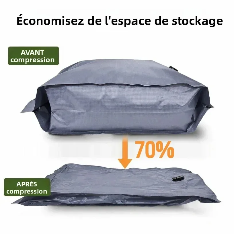accessoires de voyage sacs sous vide compression organiseur de valise imperméable anti-poussière anti-humidité sans pompe économiseur d'espace sac à linge pour avion tissu oxford grande taille placard réutilisables