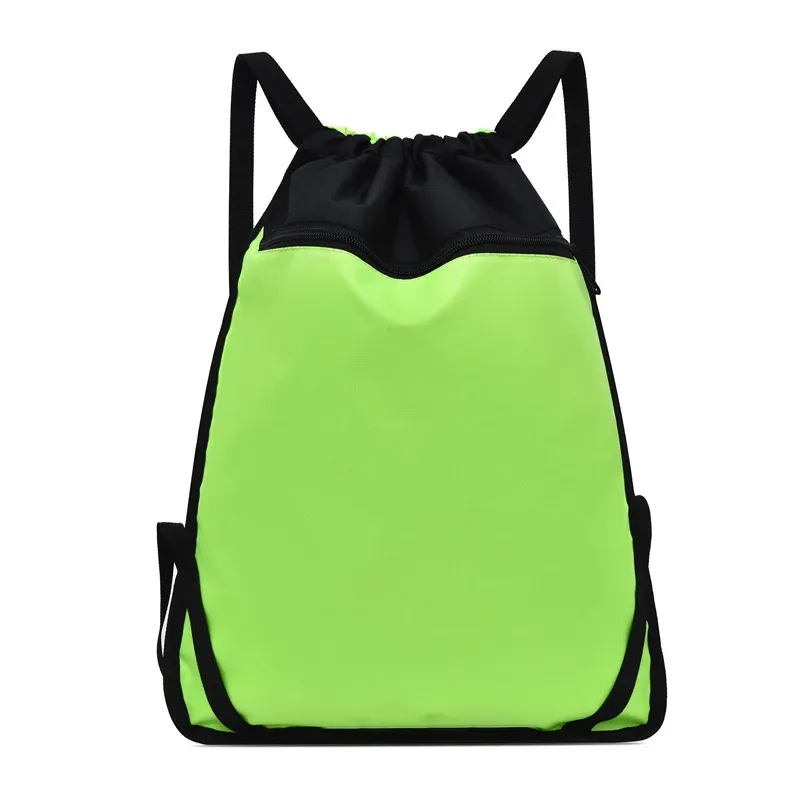 sac à dos de sport de voyage avec logo personnalisé, sac de grande capacité, sac à dos d'extérieur à cordon de serrage, sacs de fitness d'entraînement pour hommes et femmes