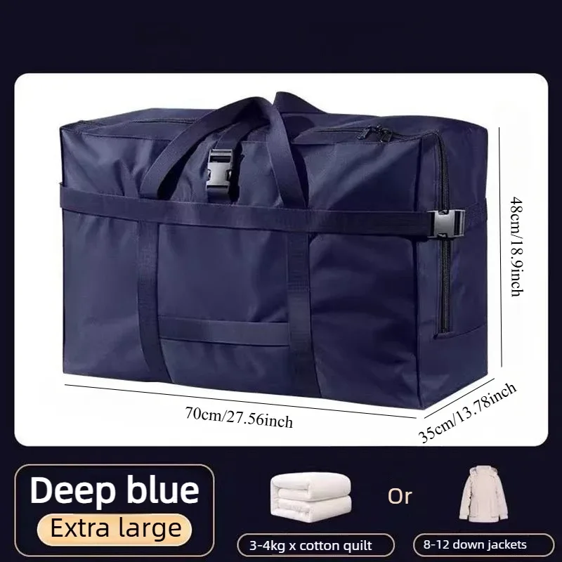 sac de voyage robuste en tissu oxford imperméable, pliable avec poignées, grande capacité pour enregistrement à la bagagerie des compagnies aériennes