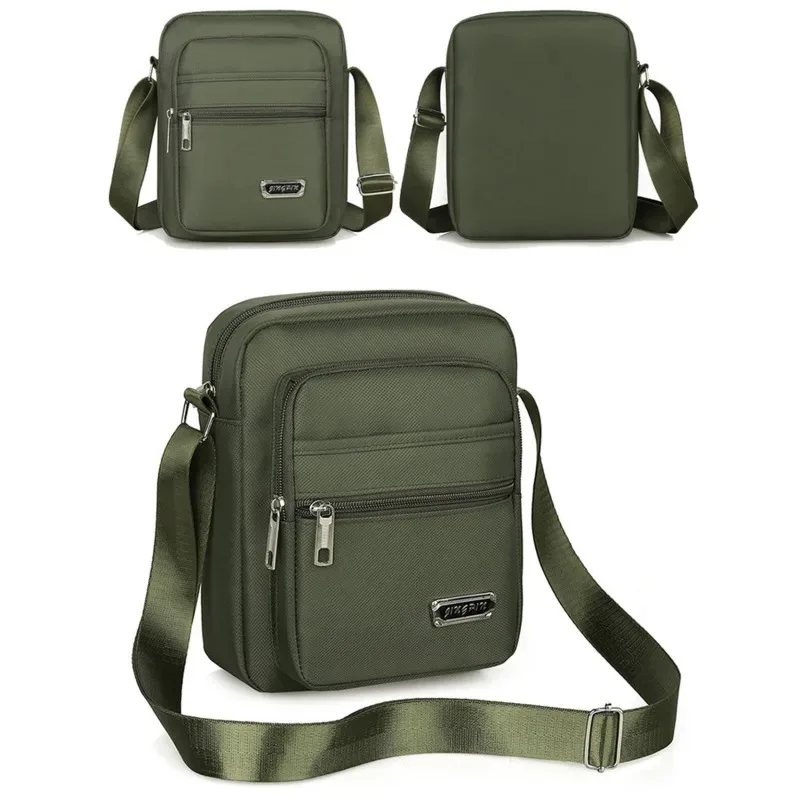 1pc sac à bandoulière pour hommes affaires loisirs grande capacité sac à main portable multicouche étanche été hommes sacs à bandoulière