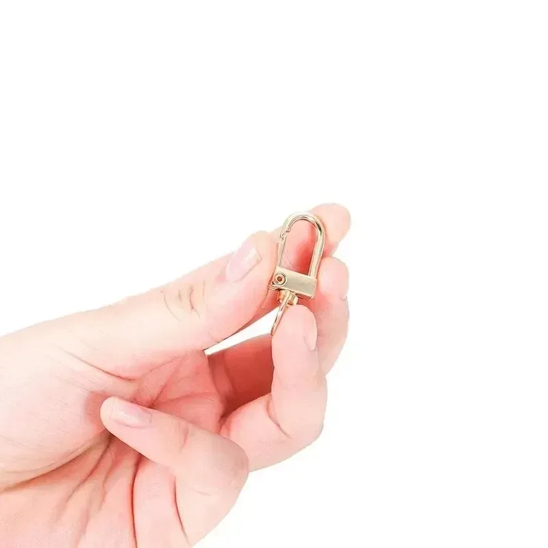 porte-clés à boucle de porte tournante, 5 pièces, bijoux, accessoires de bricolage, or et argent, boucle de sac universelle, accessoires de sac à dos