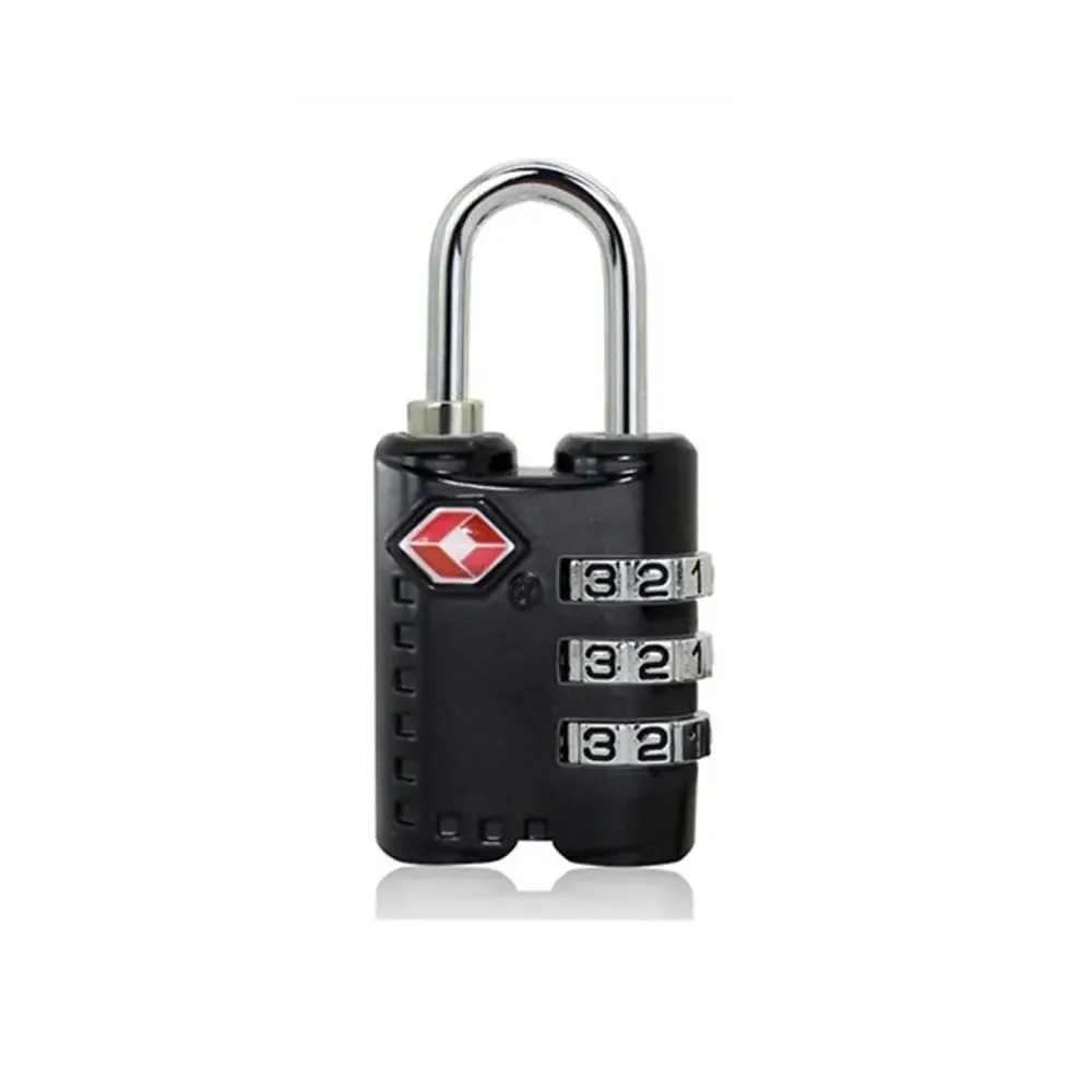 cadenas combination tsa métallique zinc argent bleu vert noir voyage accessoires valise sac dos