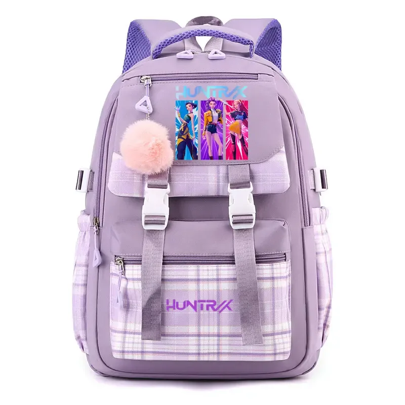 sac à dos d'étudiant k-pop demon hunters, cartable de grande capacité pour adolescents, sac à dos de voyage pour ordinateur portable pour femmes, cadeau