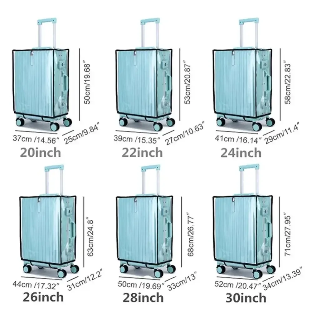 nouvelle housse de protection pour bagages de voyage, housse transparente en pvc, housse de protection durable et imperméable pour valise