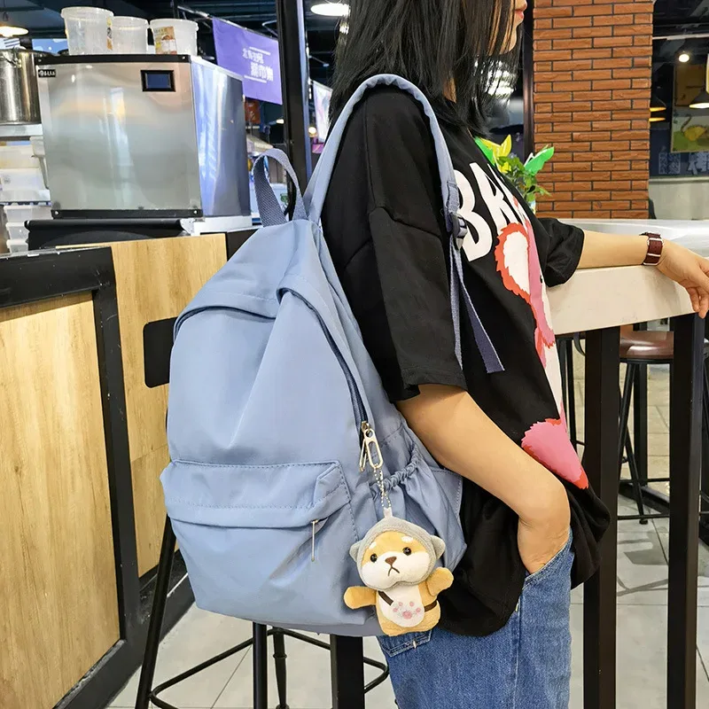 sac à dos en toile pour femmes, sac à bandoulière antivol, nouveau sac d'école pour adolescentes, sac à dos d'école pour filles