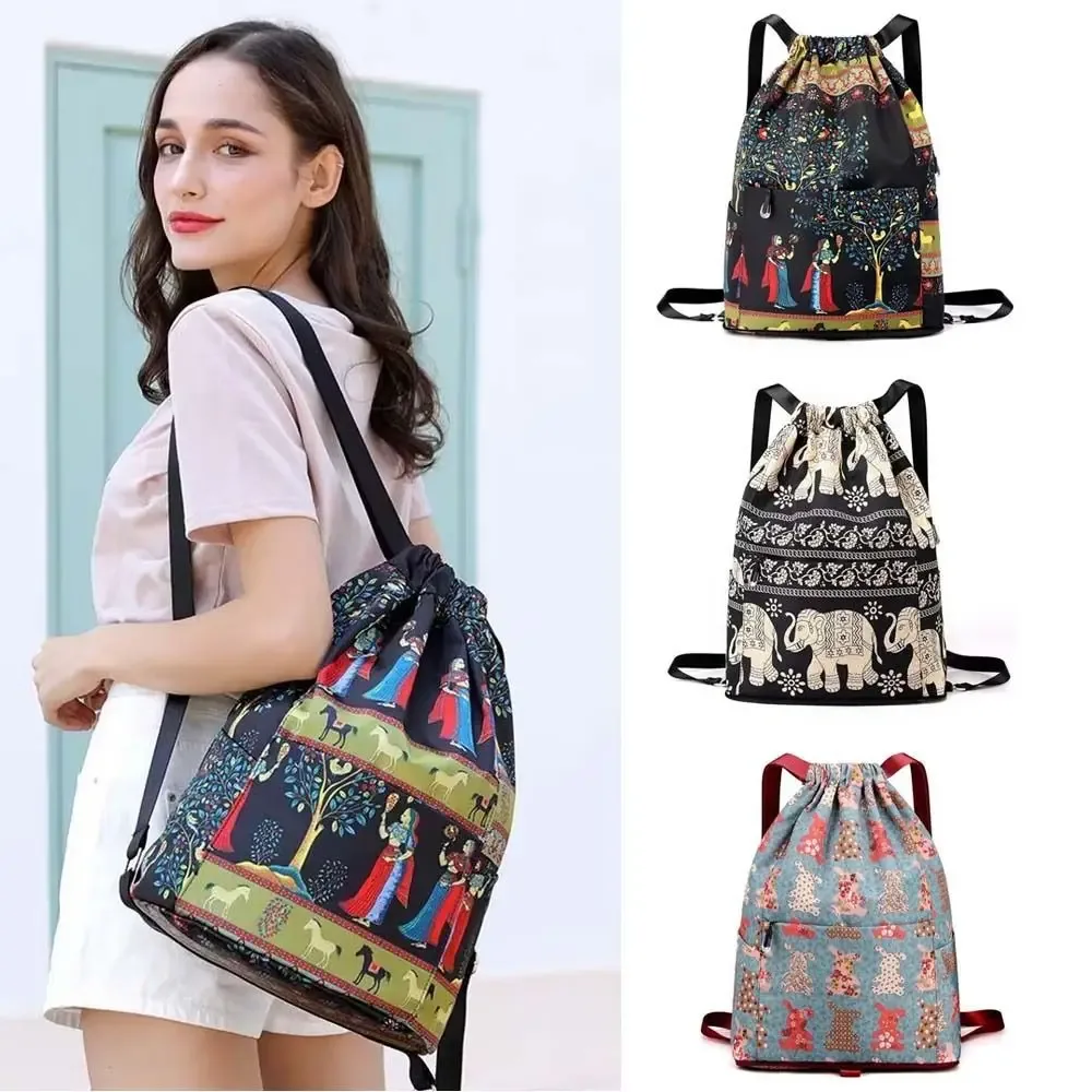 sac à dos de sport pliable de grande capacité, séparation sèche-humide, sac de sport de voyage, sac à dos de sport wstring de proximité