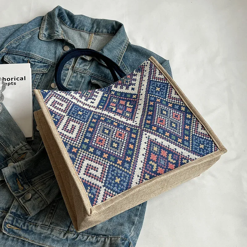nouveau sac de navetteur grande capacité style ethnique 2025 – sac fourre-tout à bandoulière tendance 2023 pour femme, style national, vente chaude