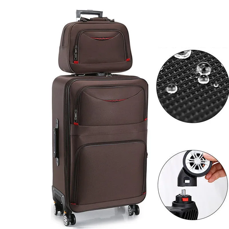 valise de voyage grande capacité, sac à roulettes imperméable en oxford, roulettes universelles, 20 pouces, bagage cabine