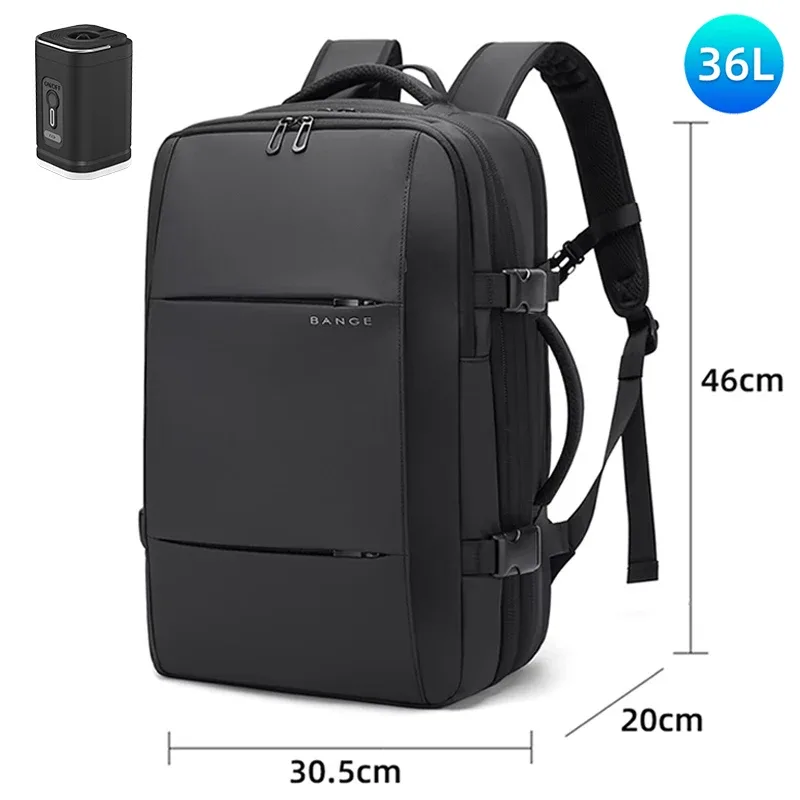 sac dos oxford université noir polyester compression vide ordinateur portable pliable etendu bandoulière arquée étanche antivol