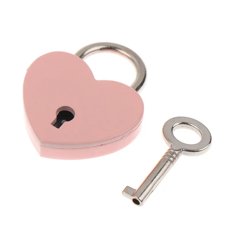 cadenas forme cœur métal noir rose rouge bleu doré voyage mariage bijoux valise cadeau noël