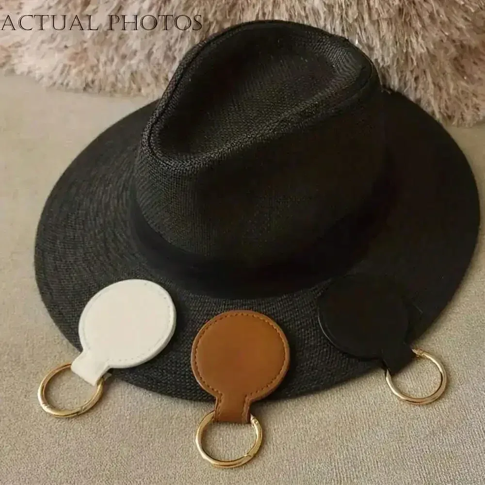chapeau magnétique portable accessoires cuir pu leger blanc marron voyage camping affaires étudiants hommes femmes