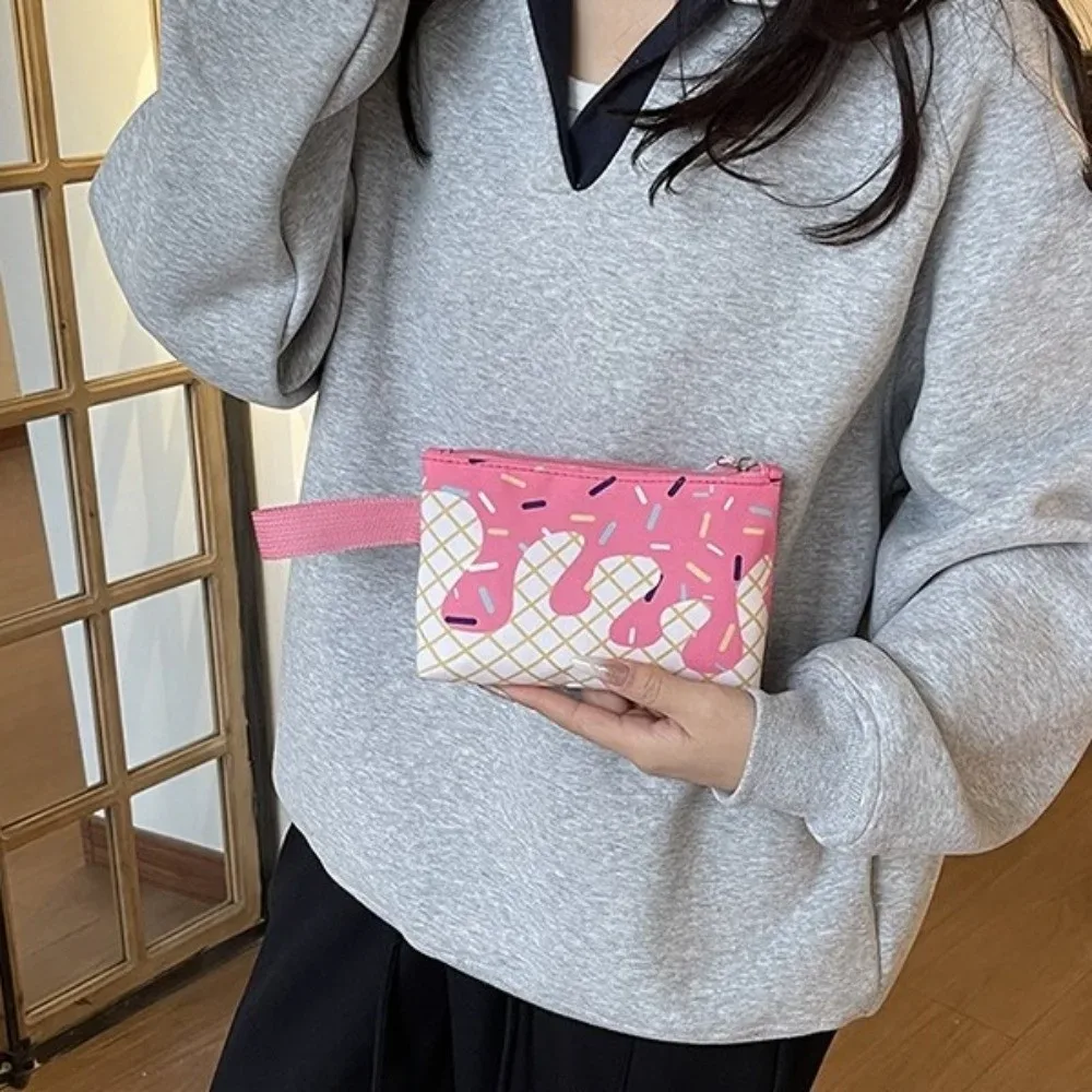 sac dos tissu oxford imprimé crème glacée bleu rose polyester femmes etudiants rangement voyages sorties