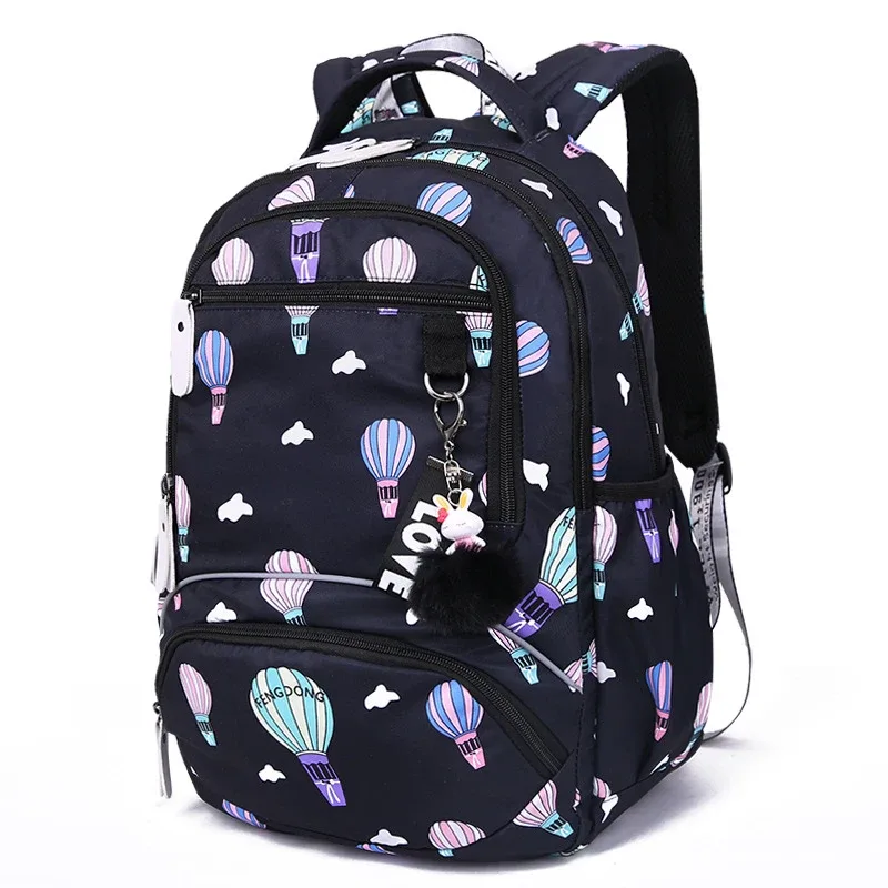 sac à dos imprimé floral pour jeunes filles, sac à dos pour écoliers primaires, fournitures de retour à l'école, sac de livre