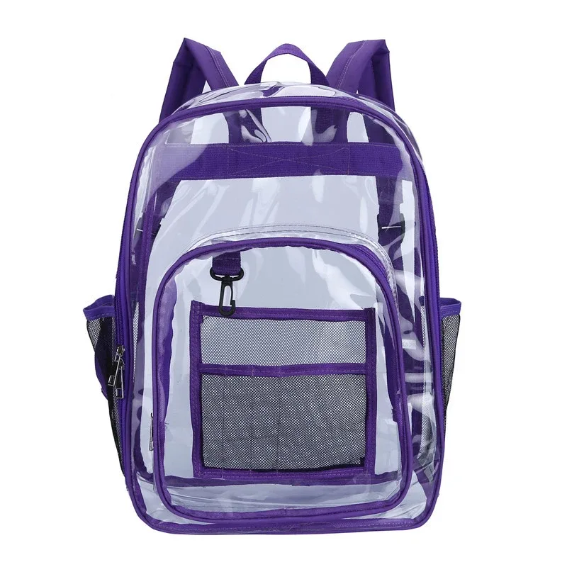 sac à dos étanche transparent unisexe, sacs à dos portables de grande capacité, sac à dos multifonctionnel pour hommes et femmes, mode simple initiée