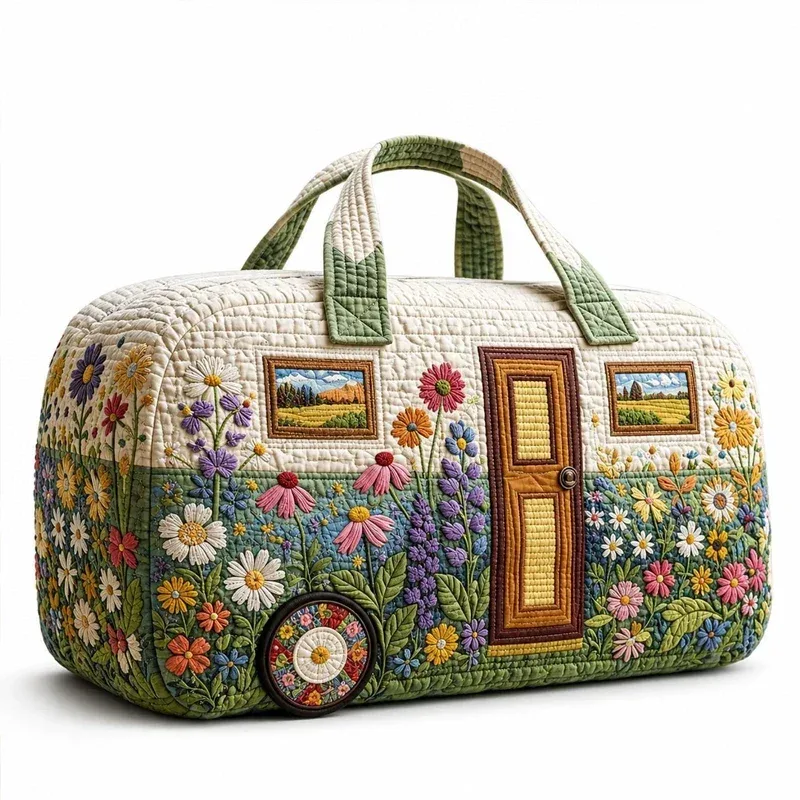 nouveau sac de voyage matelassé en forme de bus, 9 styles, grande capacité, matelassage 3d, sac de voyage, sac fourre-tout, sac à main pour courtes distances