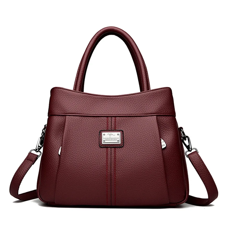 sac à bandoulière en cuir de haute qualité pour femme, sacs à poignée supérieure, sacs à main pour femme, sac messager, designer de luxe, initié