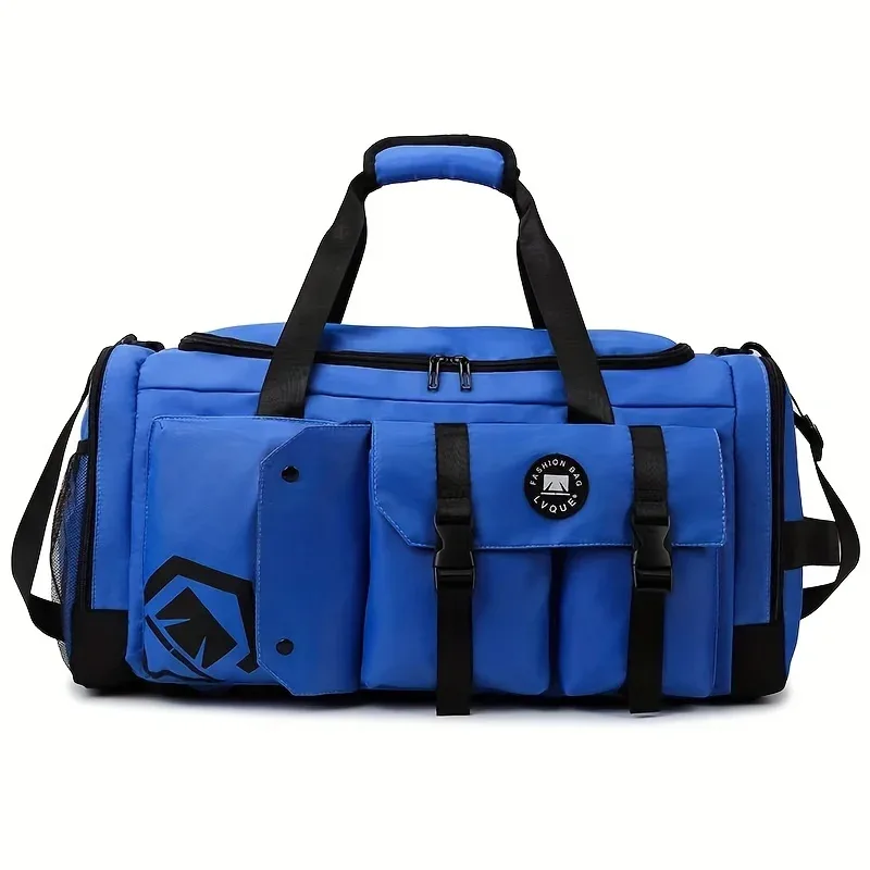 nouveau sac de voyage grande capacité 2025, compartiment séparé pour chaussures, sac de sport et de gym avec fermeture éclair pour séparation sec/humide