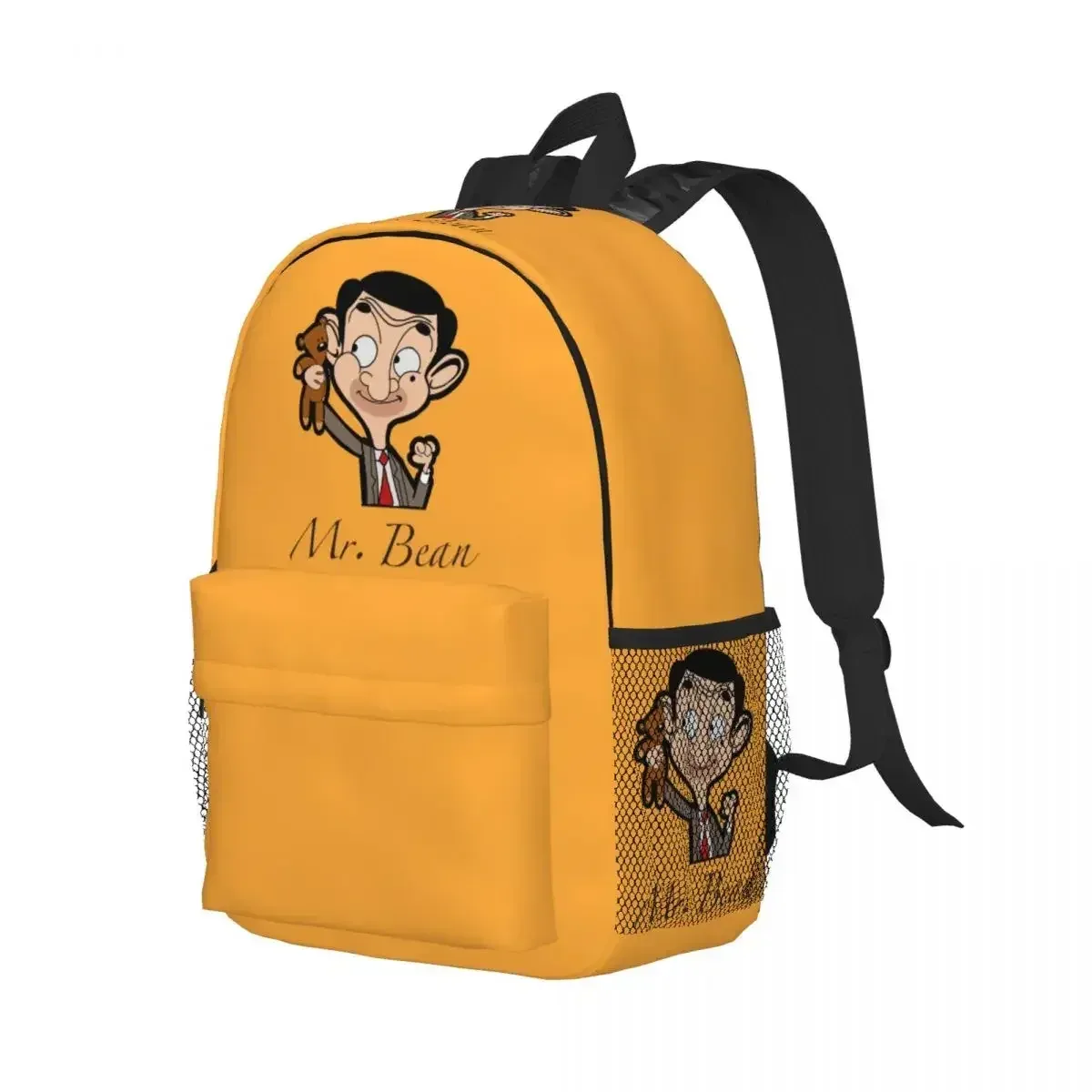 sac à dos de dessin animé mr. bean pour étudiants, garçons et filles, sac d'école pour enfants, sacs à bandoulière pour ordinateur pour hommes et femmes