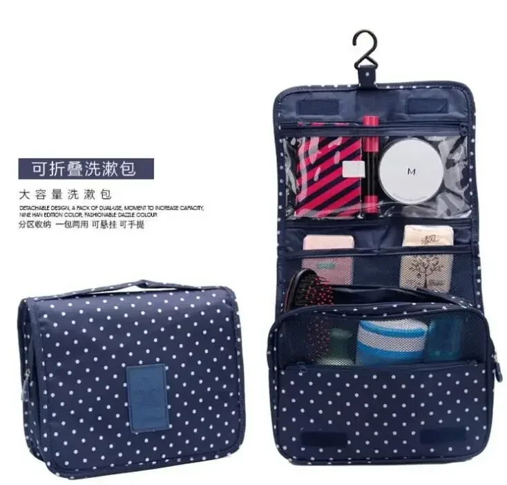 trousse toilette cosmétique rose léopard compartiments imperméable transparent grille velcro voyage maquillage organisateur rangement