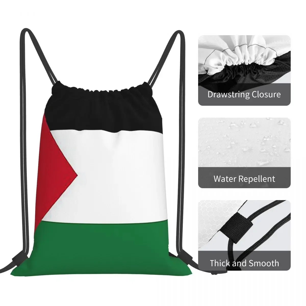 sacs à dos avec drapeau de la palestine, sacs portables à cordon, sacs de sport, sacs à livres pour hommes, femmes, étudiants