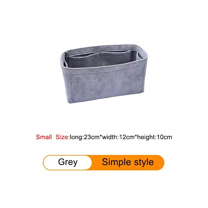 insert organisateur de sac pour h-birkin 25 30 35, sac à main en velours, sac à cosmétiques, support de rangement, sac de modification intérieure, accessoire