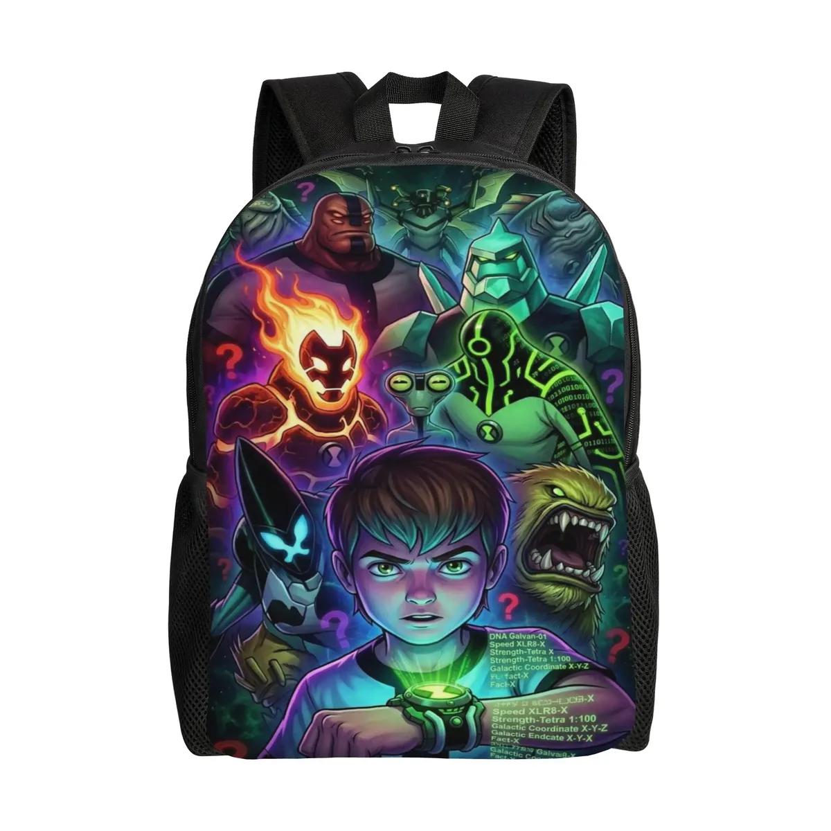 sac à dos multifonction ben 10 heatblast fiery character pour la rentrée scolaire, sac à dos pour étudiants ben 10