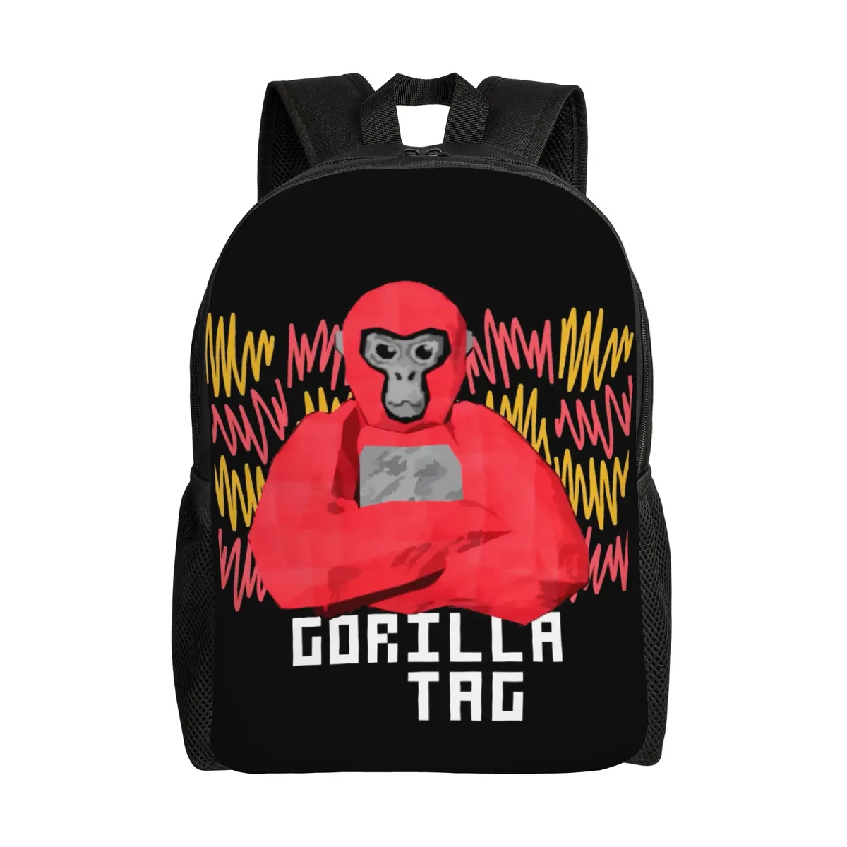 sac à dos eat sleep gorilla tag pour hommes et femmes, sac à dos décontracté pour le lycée, le travail, le quotidien, sac à bandoulière pour le collège, sac à bandoulière pour l'extérieur