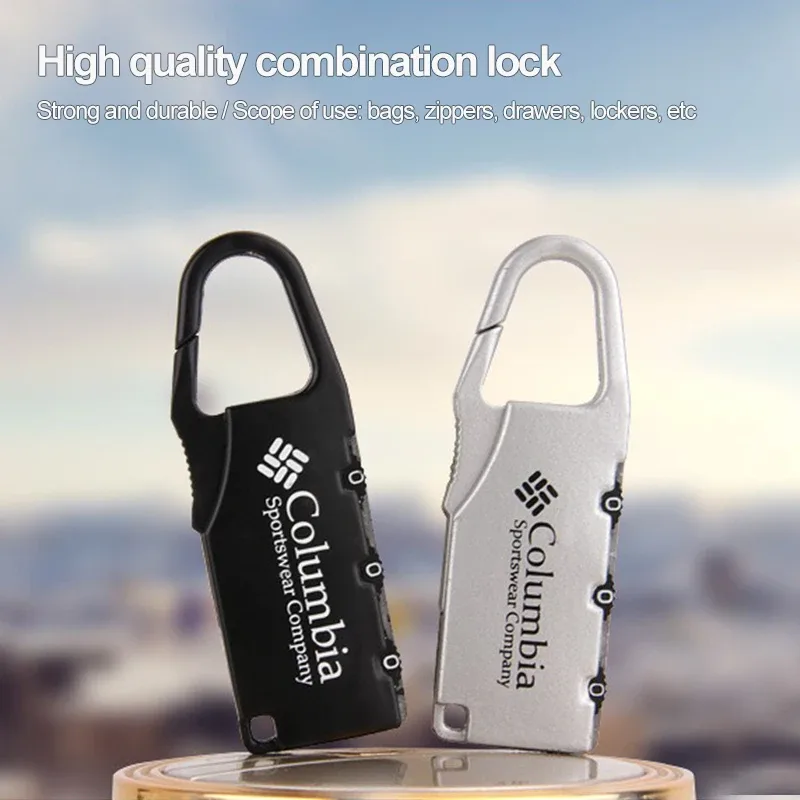 cadenas metallique verrouiller hautequalite poigneecrochet antidrapant guardthieft noire argentée voyage usage sac dos valise tiroir armoire