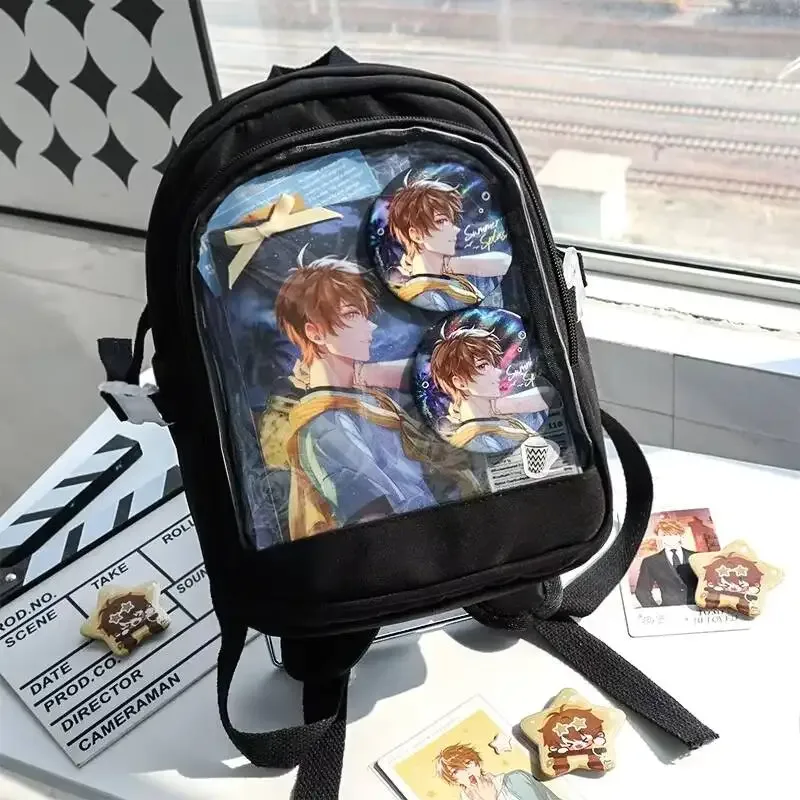 sac à dos mini y2k mignon pour femme, sac itabag tendance, sac à dos transparent pour fille, sac à dos diy personnalisé, sac à bandoulière lolita