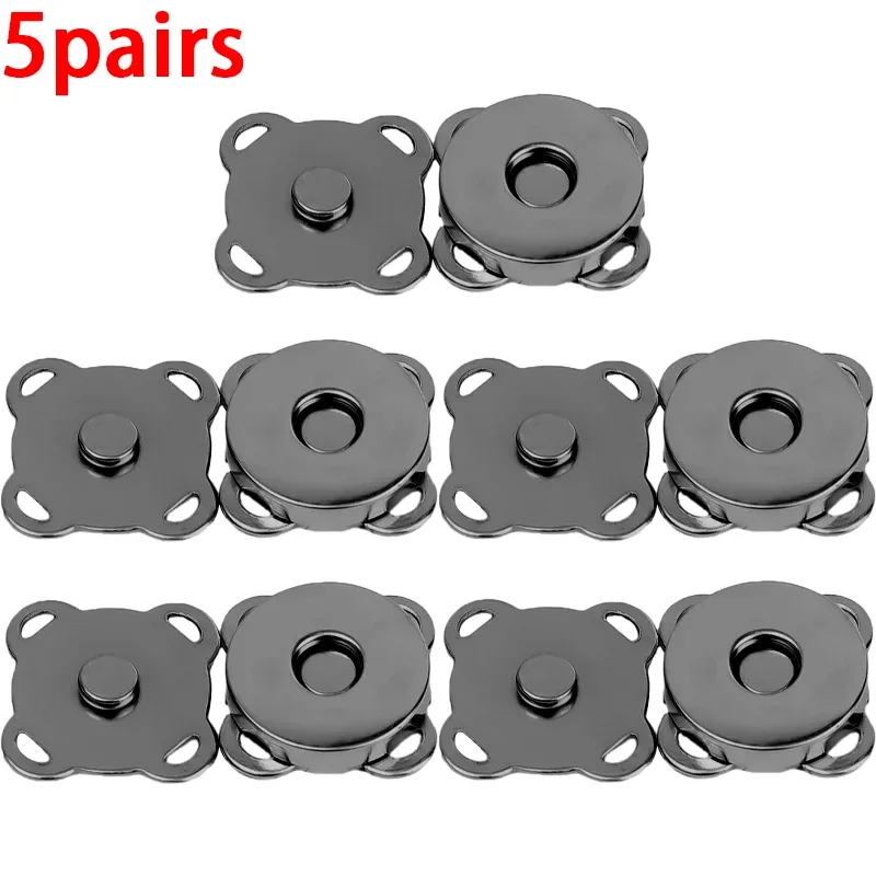 fermoirs magnétiques en métal pour couture, 14/18mm, pour sac à main, bricolage, cadenas, épingles à fleur de prunier, lèvent artisanaux pour vêtements