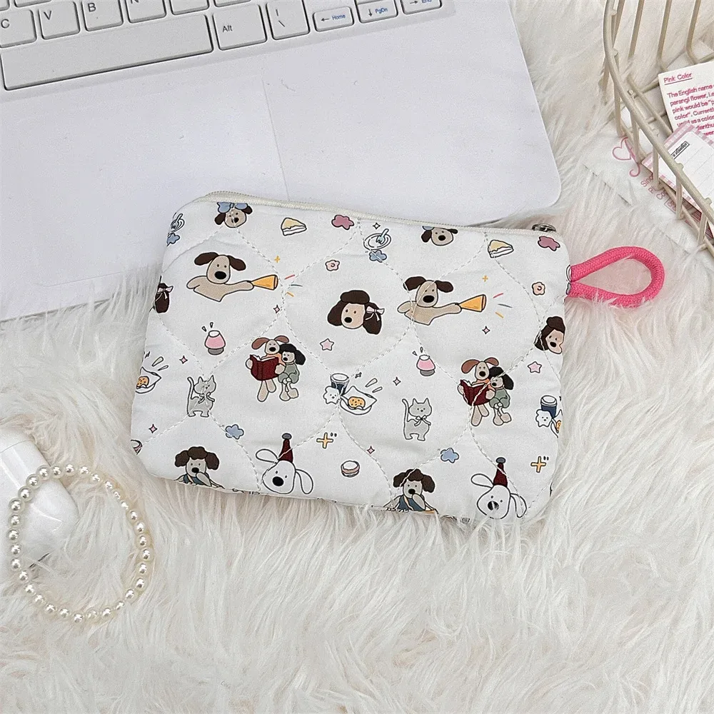 sac de rangement portable de dessin animé mignon pour femmes, petit sac à main de voyage, sac à cosmétiques, sac à main pour rouge à lèvres, carte pour écouteurs, mini portefeuille de maquillage, sac en poudre