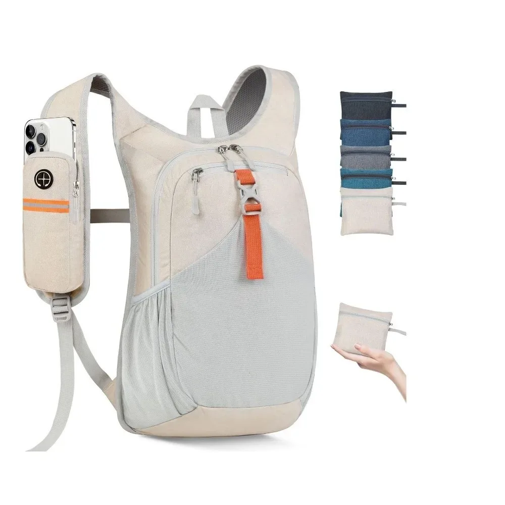 Sac à dos de randonnée de haute qualité 15L, léger, plusieurs poches, petit sac à dos pliable, compact, ultraléger, sac à dos de randonnée d'une journée