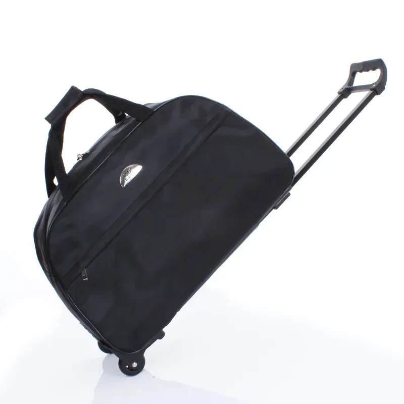sacs à roulettes de voyage de grande capacité pour femmes et hommes, sac à roulettes oxford, valise à bagages roulante étanche, sac de voyage avec roulettes