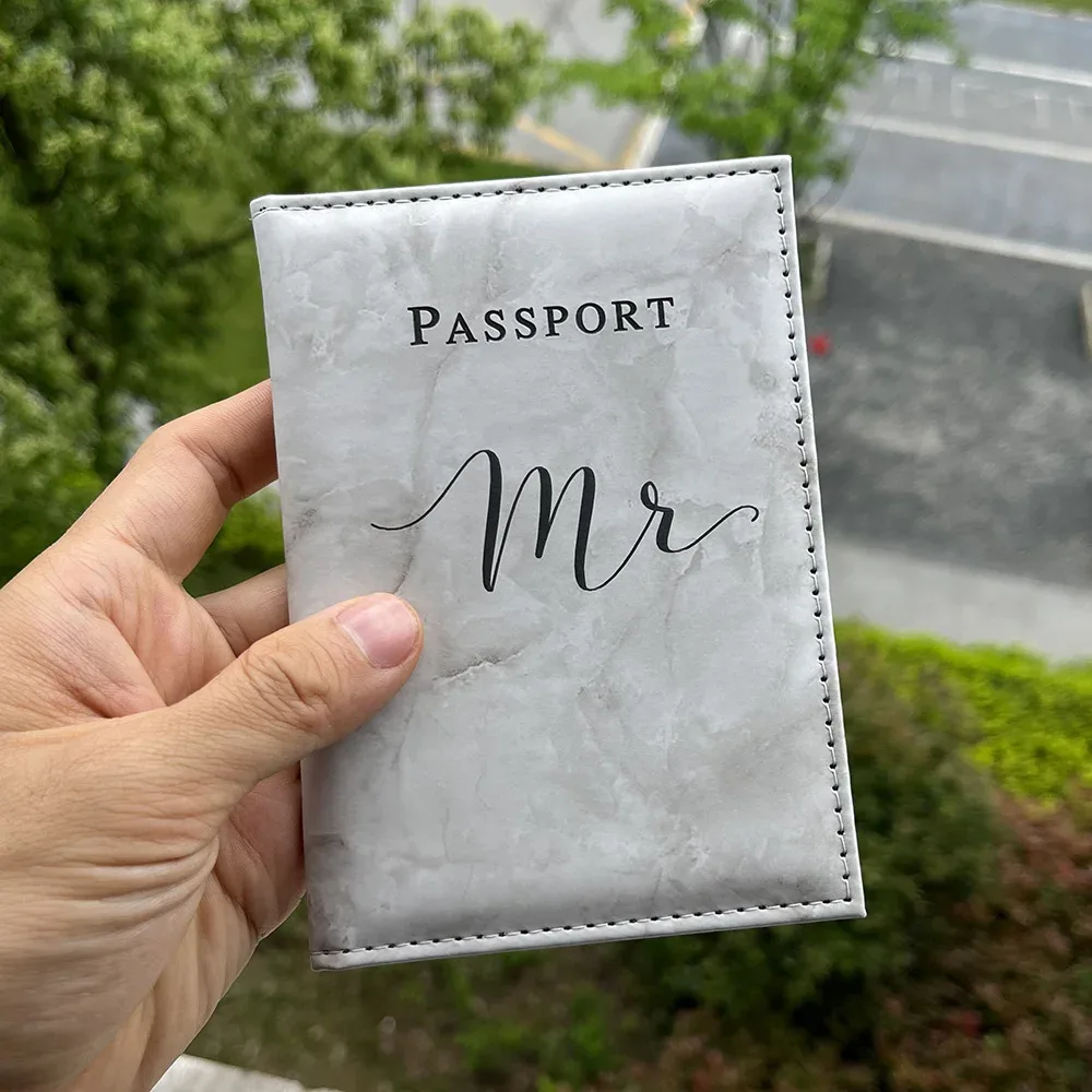 couvertures personnalisées pour passeport mr et mrs, avec nom personnalisé, porte-passeport, couverture de passeport personnalisée pour couples