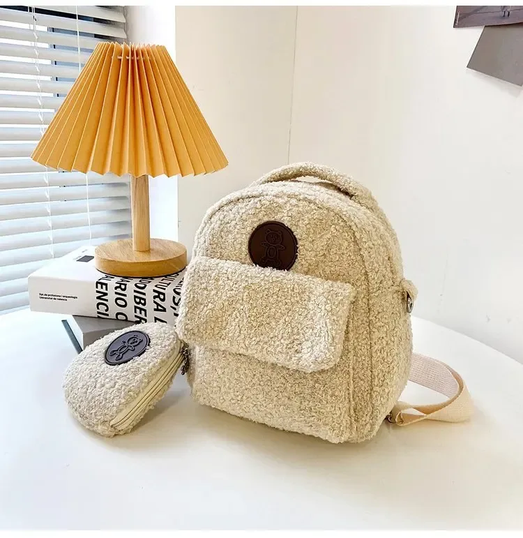 sacs à dos ours personnalisés nom personnalisé portablemini enfants voyage shopping sacs à dos femmes mignon ours en forme d'épaule sac à dos