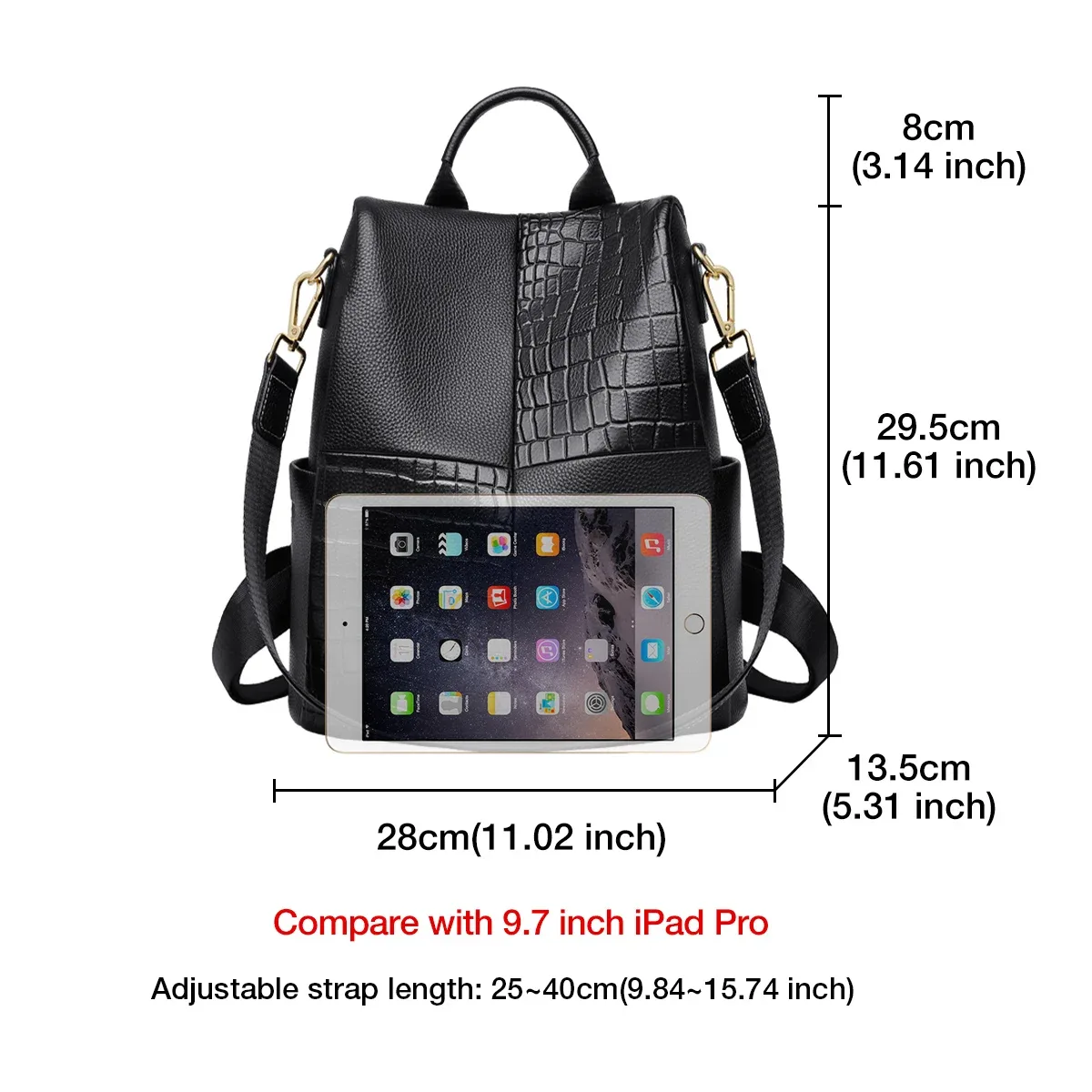 foxer – sac à dos de voyage en croûte de cuir souple pour femmes, sacoche de grande capacité, sac à dos d'affaires décontracté pour dames