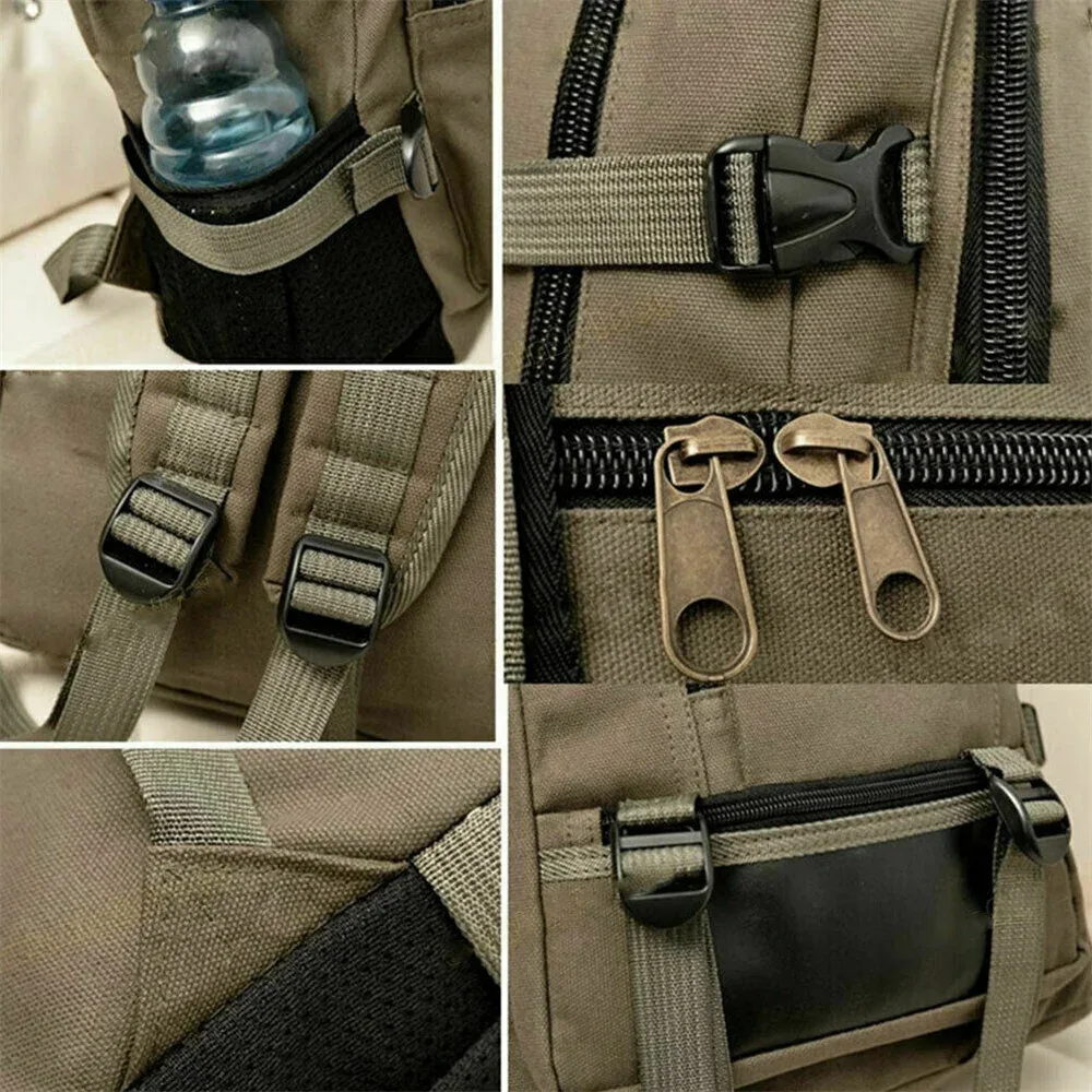 grand sac à dos en nylon imperméable pour hommes et femmes, sac à dos pour la pêche, le voyage, la randonnée, l'école, l'escalade, les sports, les garçons