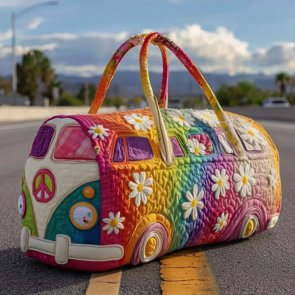 sac de voyage matelassé à sangle réglable, grande capacité, matelassage 3d, sac à main pour courtes distances, sac fourre-tout, sac de voyage