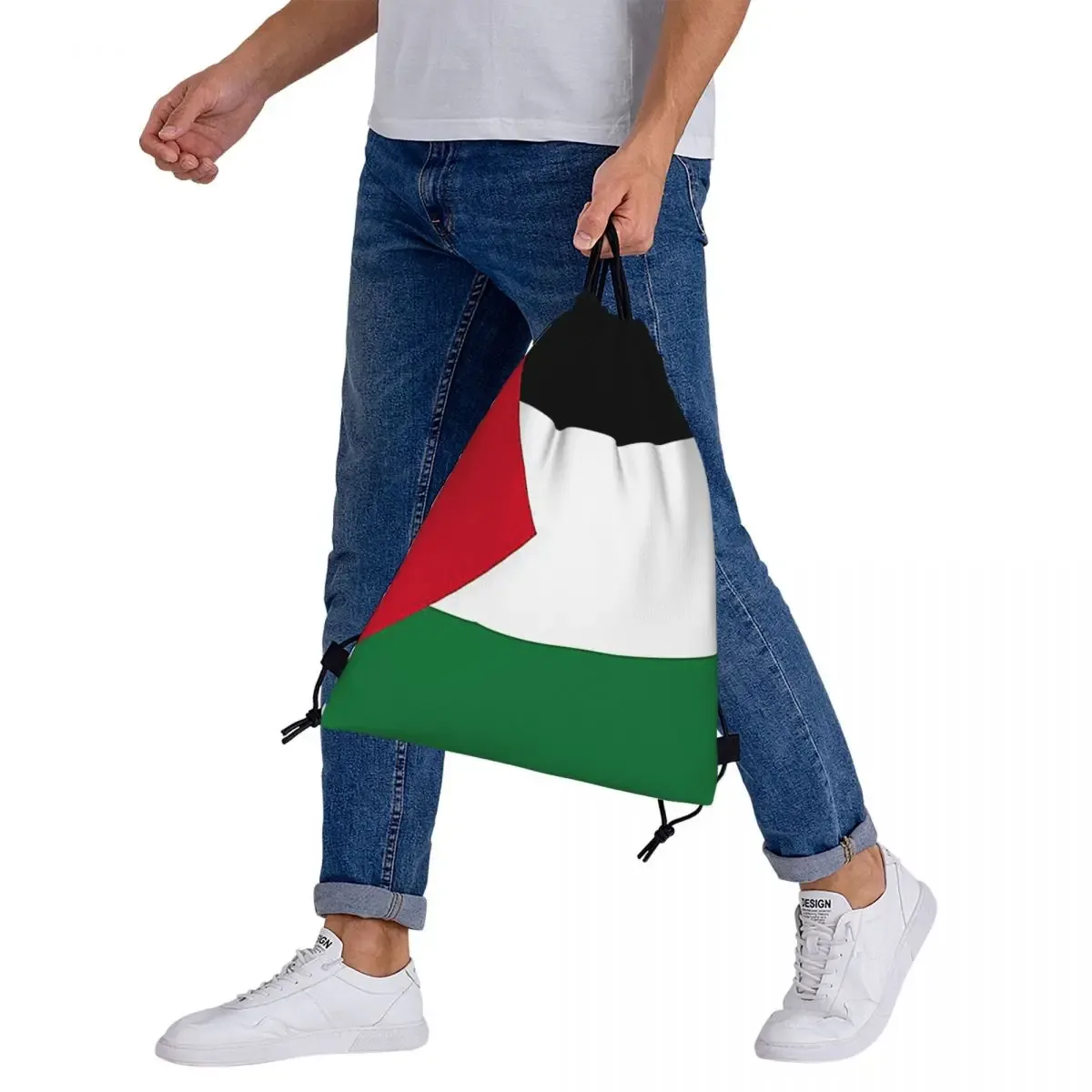 sacs à dos avec drapeau de la palestine, sacs portables à cordon, sacs de sport, sacs à livres pour hommes, femmes, étudiants