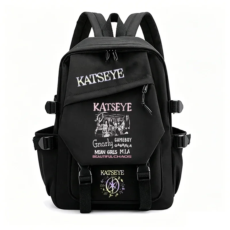 sac à dos kpop-katseye pour femmes et hommes, sac de voyage pour adolescentes, sacs d'école, sacs à dos pour ordinateur portable, sac quotidien, sac à dos pour équipe de danse