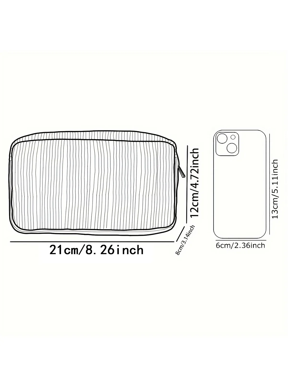 trousse de maquillage à motif vue sur la mer sous l'eau, grande capacité, trousse de toilette de voyage, sac de rangement pour maquillage femme