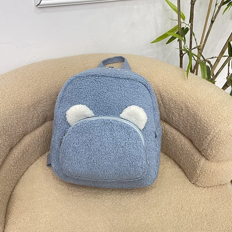 nouveau sac à dos en peluche ours mignon 2026, sac d'étudiant, cadeau d'anniversaire unique personnalisé fait main, sac de promenade brodé avec nom