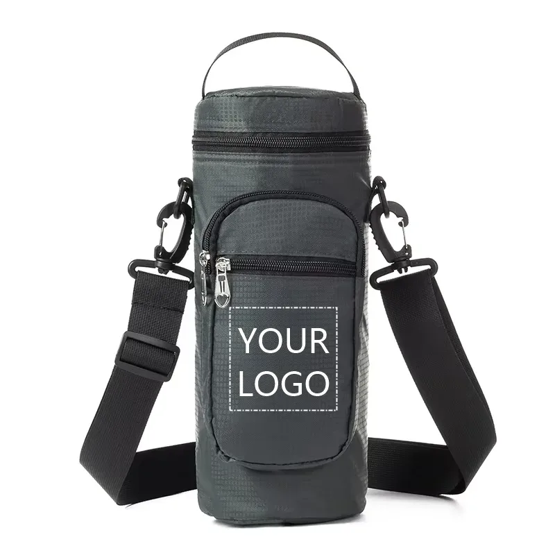 sac de glace oxford personnalisé, sac de rangement portable étanche isolé et pour bouteille d'eau froide, adapté aux voyages, camping et randonnée
