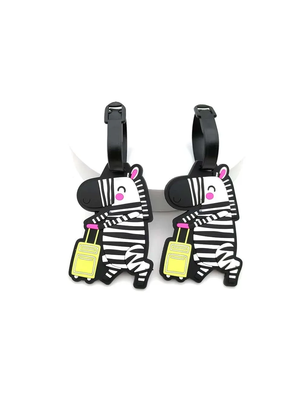 étiquette de bagage en forme d'animal mignon, 1 pièce, étiquette d'aéroport, contrôle de prévention des pertes, étiquette suspendue essentielle pour les voyages d'affaires