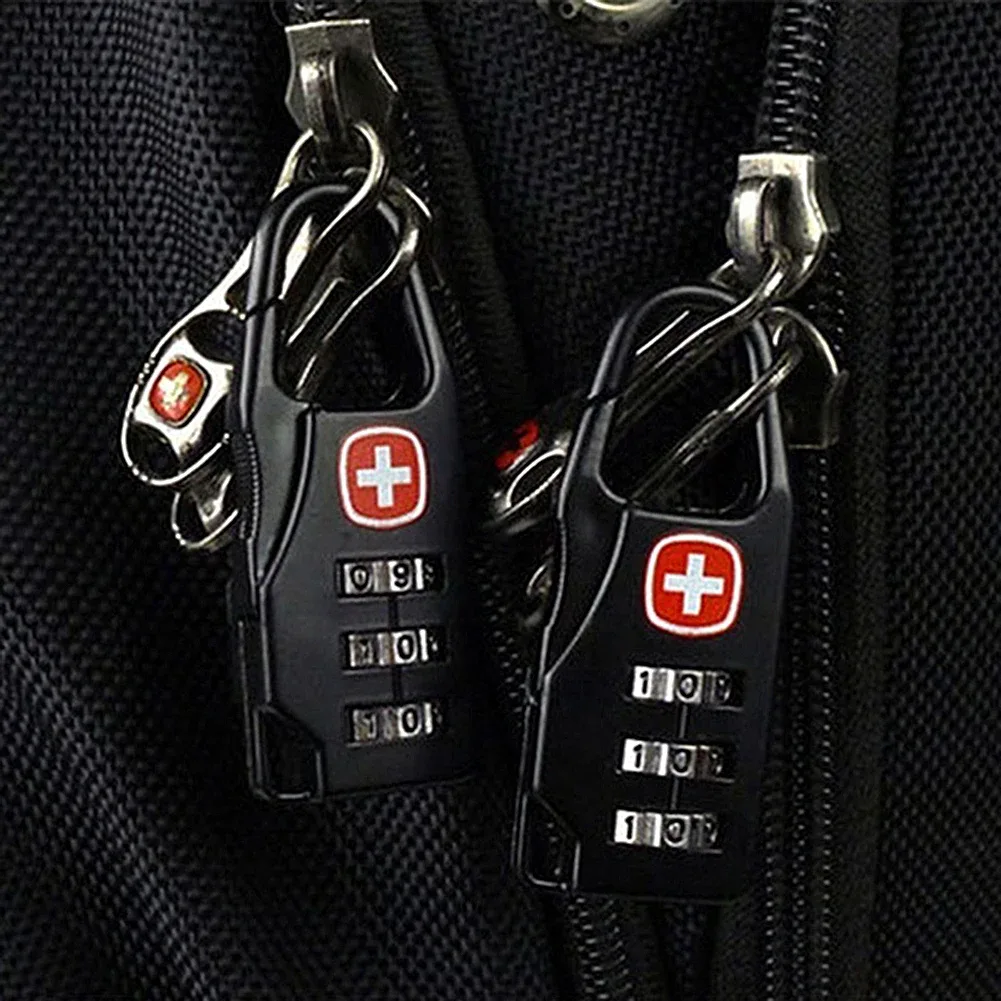 cadenas de verrouillage en alliage portable, 1 à 20 pièces, pour bagages de voyage en plein air, sac à dos à fermeture éclair, sac à main, combinaison antivol sûre, serrure à numéro de code