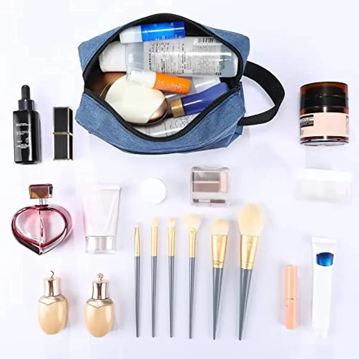 sacs de rangement portables pour hommes et femmes, trousse de toilette, trousse de rasage, trousse de voyage, trousse à cosmétiques, poudres de maquillage