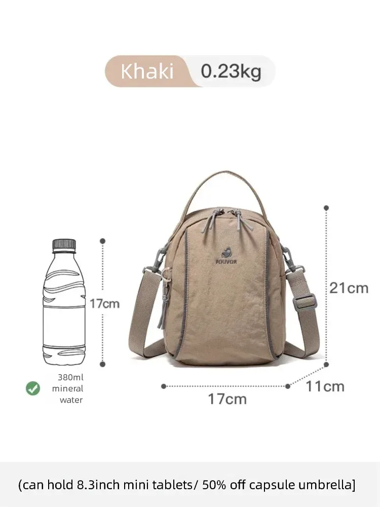 sac mini multifonctionnel en nylon fouvor 2026 imperméable léger 3-en-1 sac à bandoulière sac à dos pour trajet quotidien 3073-12