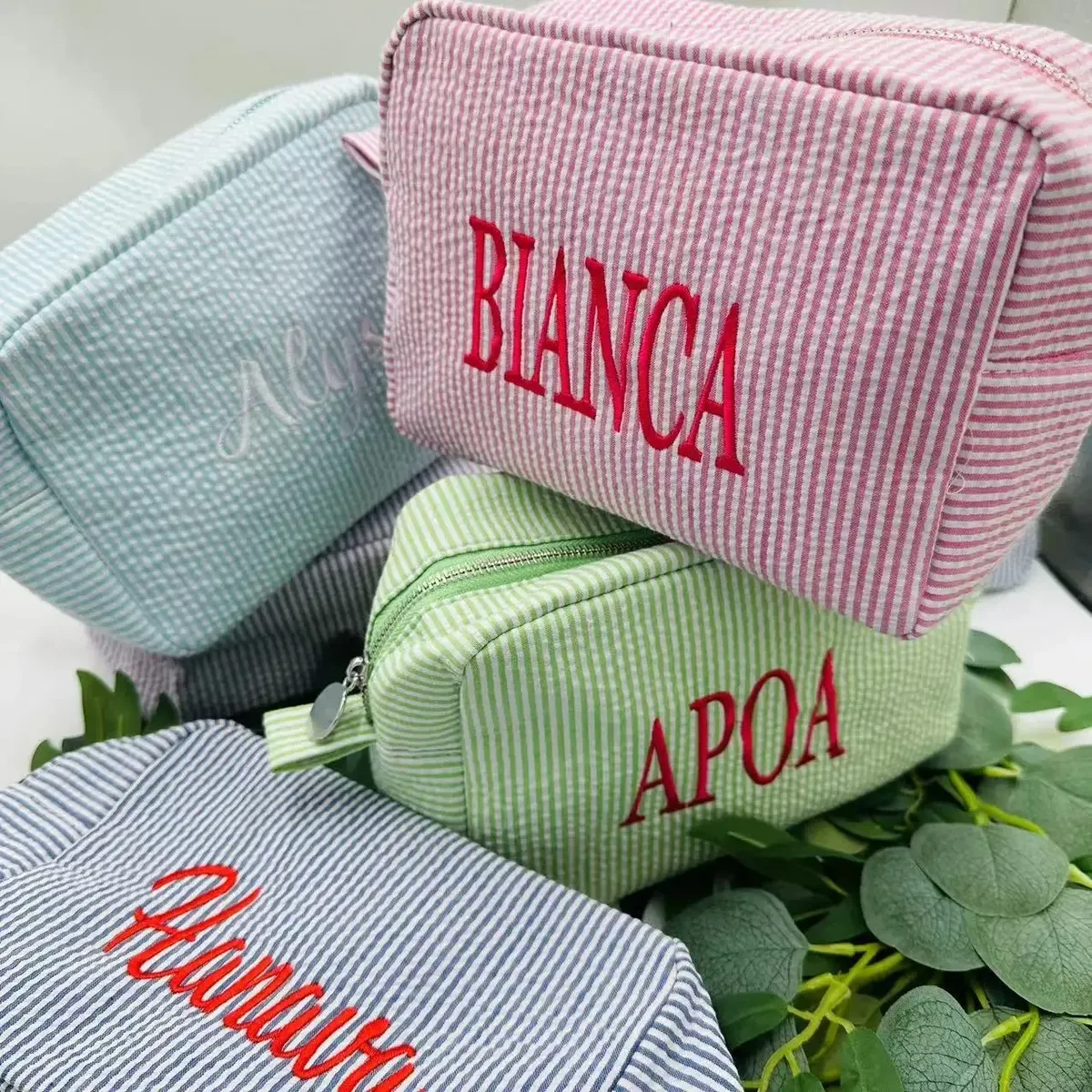 trousse de toilette personnalisée avec monogramme, trousse de maquillage, cadeaux pour demoiselles d'honneur, trousses de voyage personnalisées, grande capacité, sac de rangement.