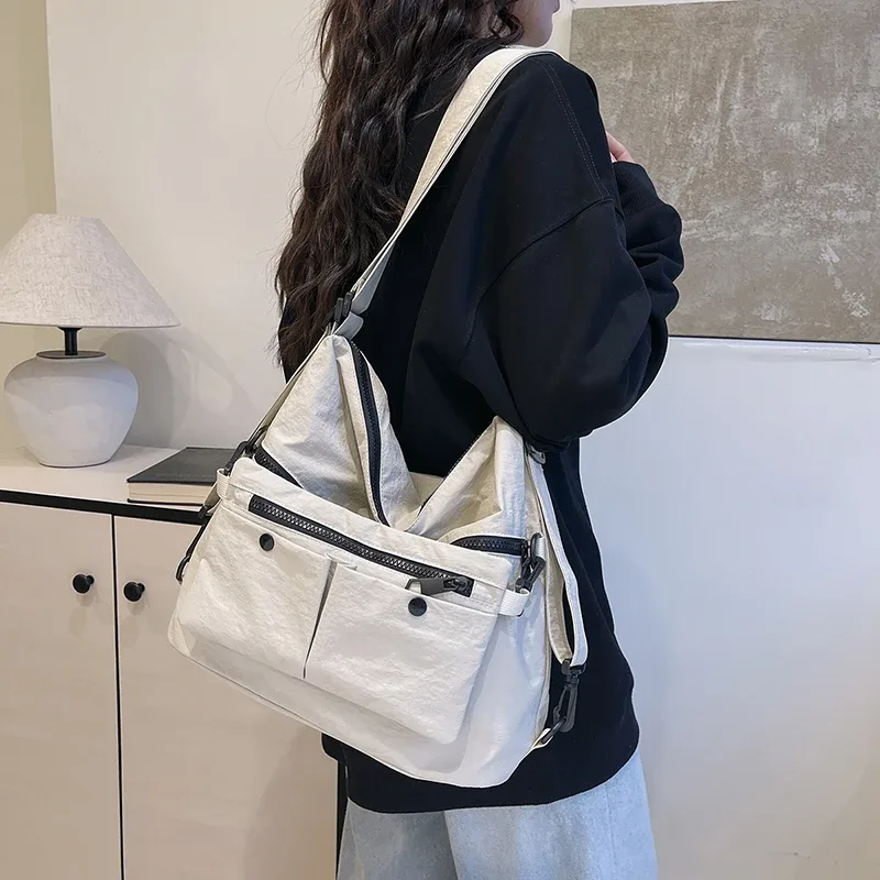 sac à bandoulière en nylon tendance, sac messager de grande capacité pour femmes, sac de voyage, sac à main, sac à dos avec bandoulière, sacs à bandoulière pour dames.