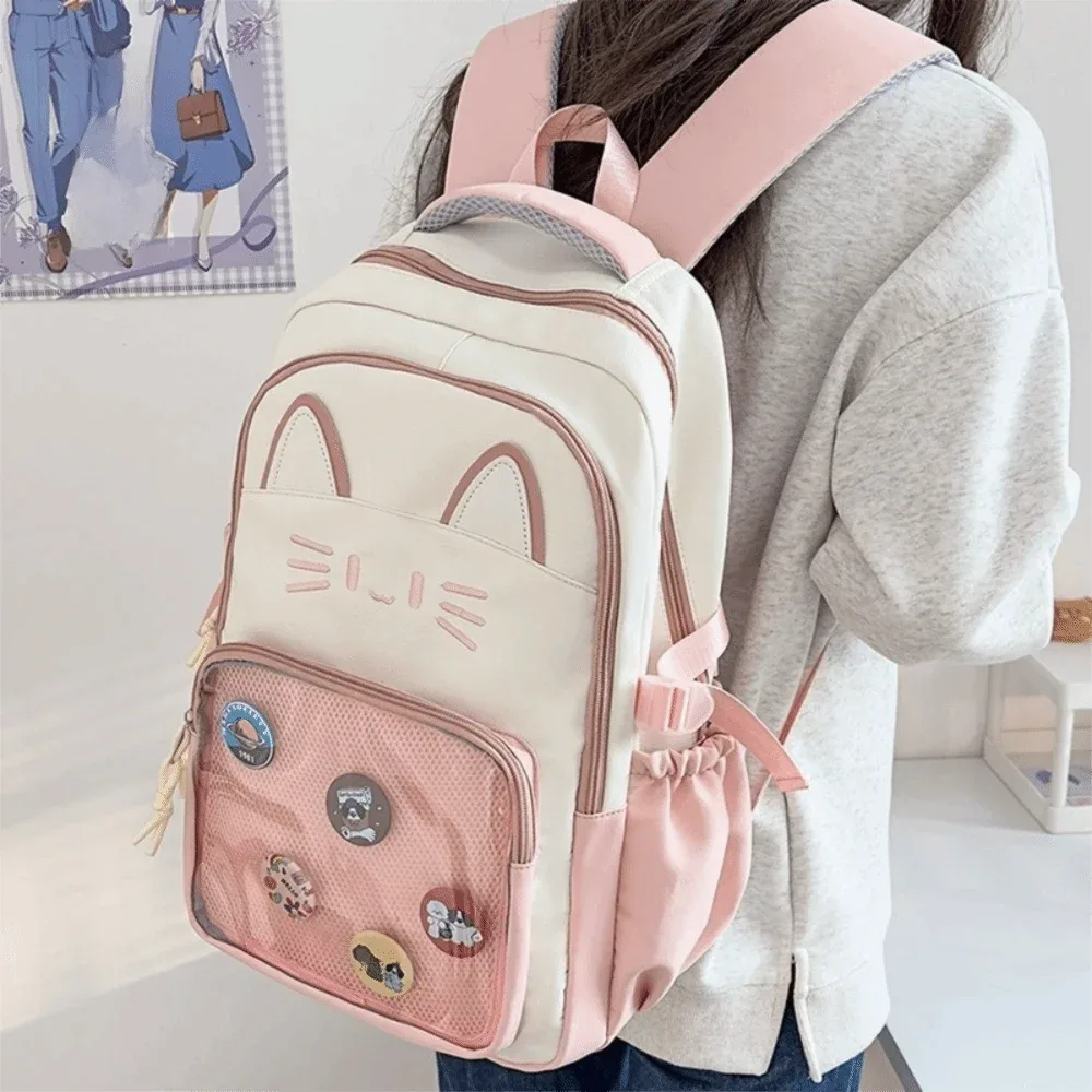 sac à dos ita transparent japonais, personnalisable, double bandoulière, grande capacité, sac à dos scolaire